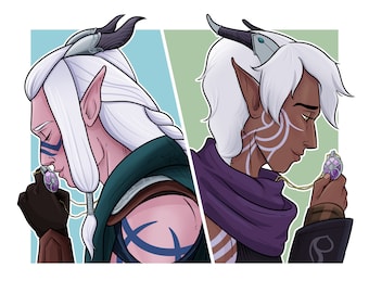 Runaan and Ethari (Dragon Prince, ruthari, runari)