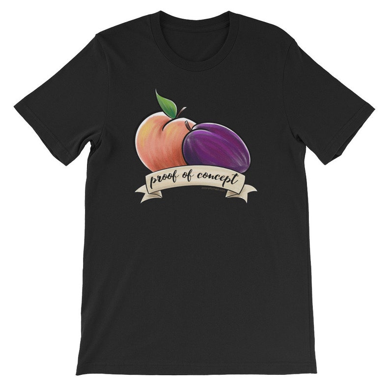 Proof of Concept Tshirt peaches and Plums Queliot the Etsy