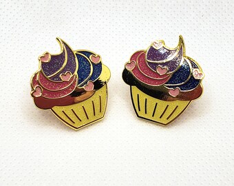 Bisexual Cupcake Pride pin