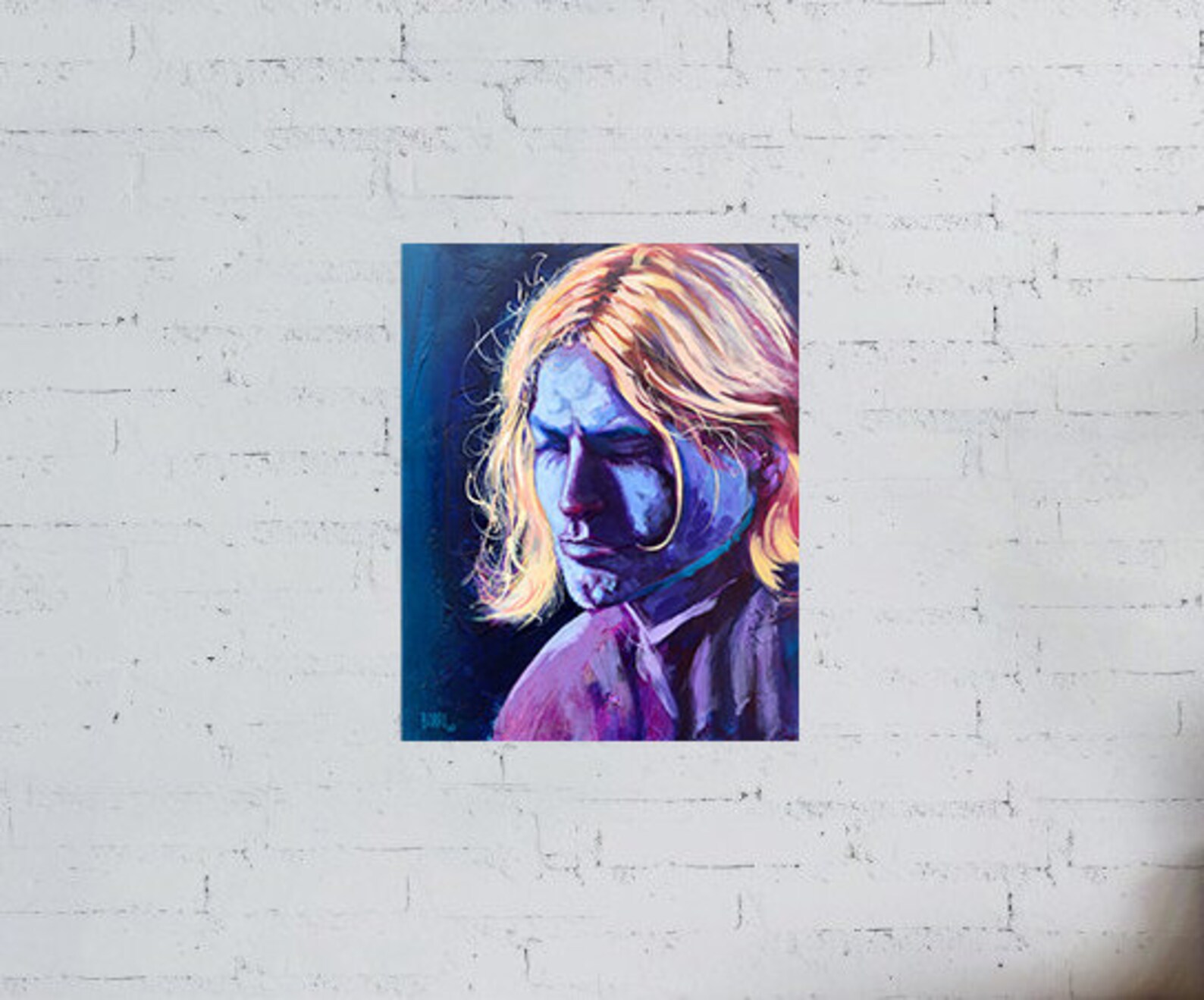 Kurt Cobain Digital Download Print Nirvana Wall Art Rock Band Artwork ...