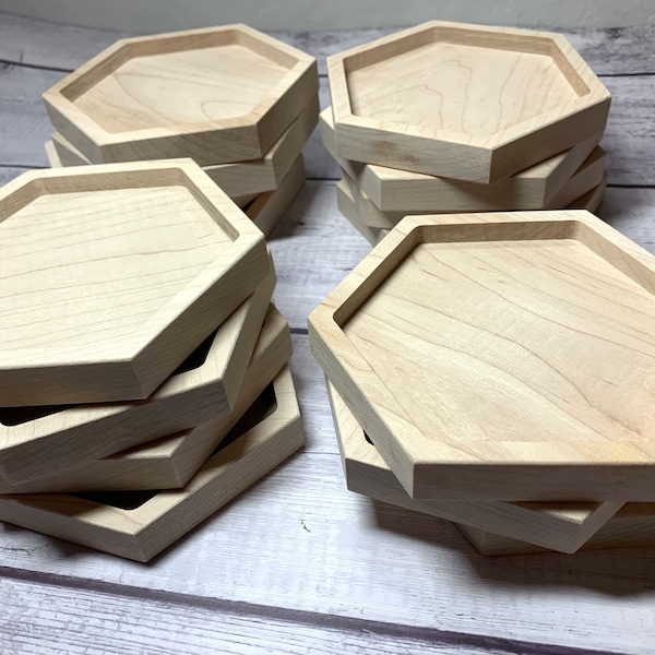 Hexagon Wooden Blanks