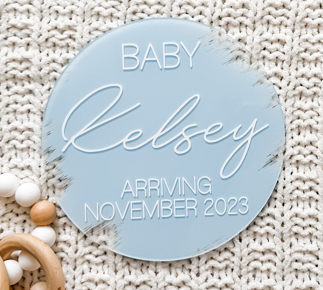 12 Inch Acrylic Pregnancy Announcement,large Pregnancy Announcement