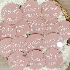 Acrylic Baby Milestones Disc,baby Monthly Milestone Cards,baby Monthly ...