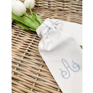Flower Bouquet Ribbon, Monogram Bouquet Sash, Wedding Bouquet Ribbon, Embroidered Bouquet Wrap, Homecoming Bouquet Sash, Prom Bouquet Bow