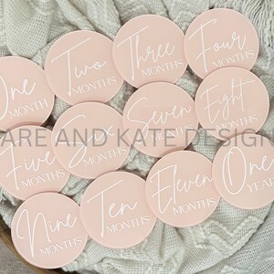 Acrylic Baby Milestones Disc,baby Monthly Milestone Cards,baby Monthly ...