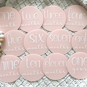 Acrylic Baby Milestones Disc,baby Monthly Milestone Cards,baby Monthly ...