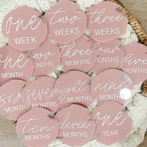 Acrylic Baby Milestones Disc,baby Monthly Milestone Cards,baby Monthly ...