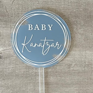 Acrylic Cake Topper, Baby Shower Cake Topper, Custom Cake Sign, Acrylic Signs, Gender Reveal Decorations, Special Occasion Cake, Baby Name