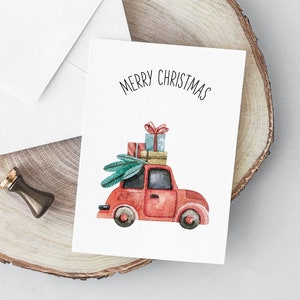 Farmhouse Christmas Card Printable, Printable Holiday Card, Digital ...