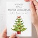 Printable Christmas Tree Card Printable Holiday Card - Etsy