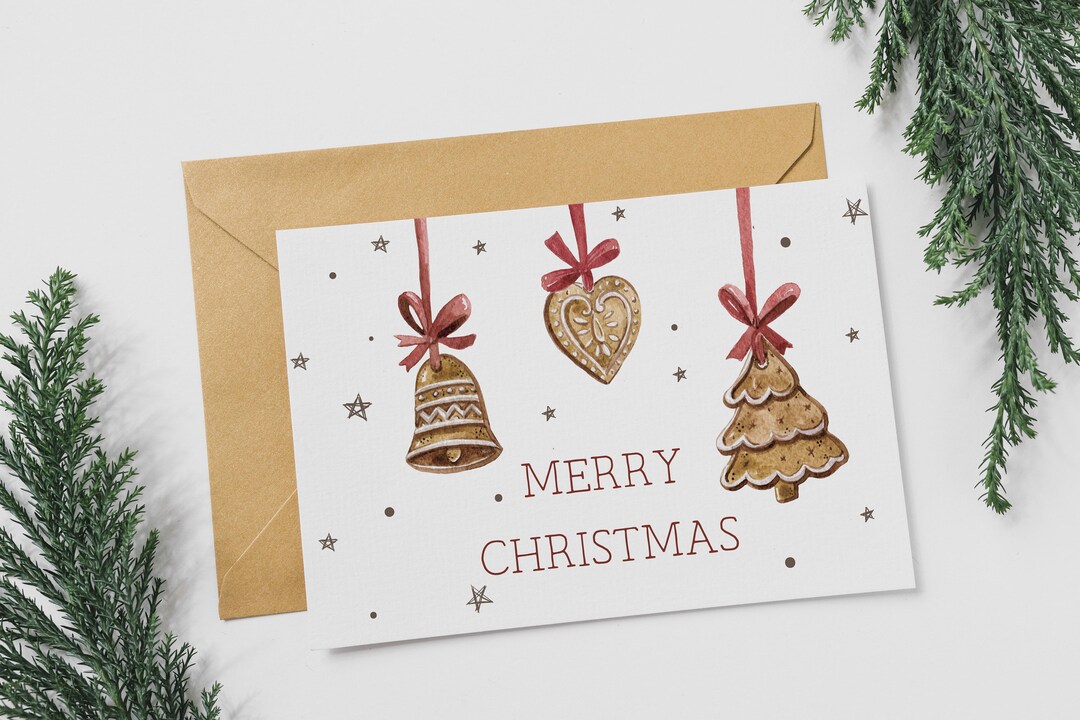 Printable Holiday Card, Merry Christmas, Christmas Cards, Printable ...