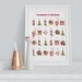 Christmas Advent Calendar, Printable Red and Green Christmas Countdown ...