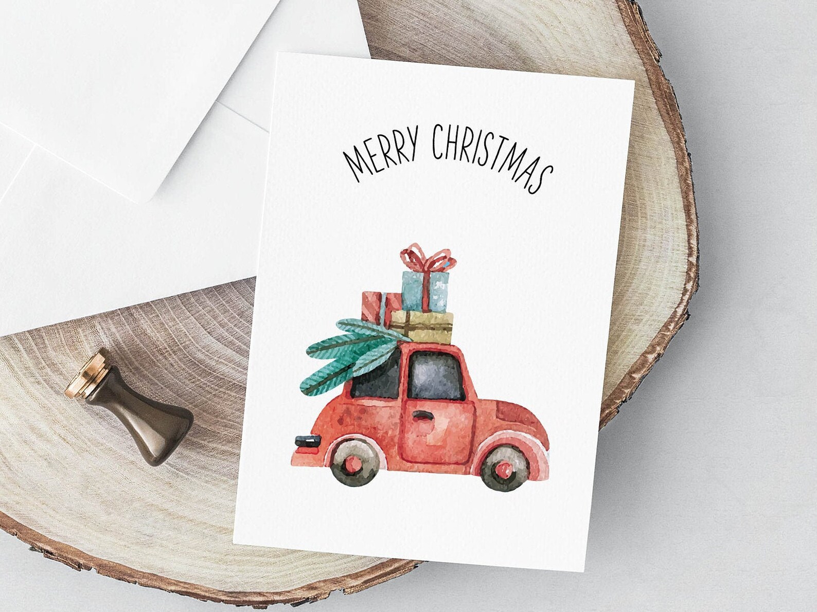 Farmhouse Christmas Card Printable Printable Holiday Card | Etsy