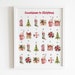 Christmas Advent Calendar, Printable Red and Green Christmas Countdown ...