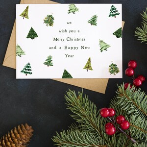 Printable Christmas Tree Holiday Card, Printable Christmas Card ...