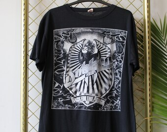T-Shirts Size S-2XL New Authentic Mens Dokken Beast From The East Retro T-Shirt