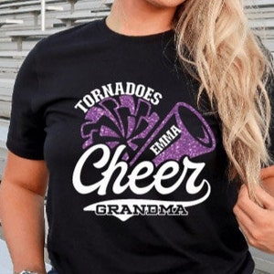 Cheer Grandma  Shirt,Glitter Cheer Grandma  Shirt,Cheer Grandma Tee,Cheer Grandma Shirt,Cheer Grandma Gift,Custom Cheer Shirt