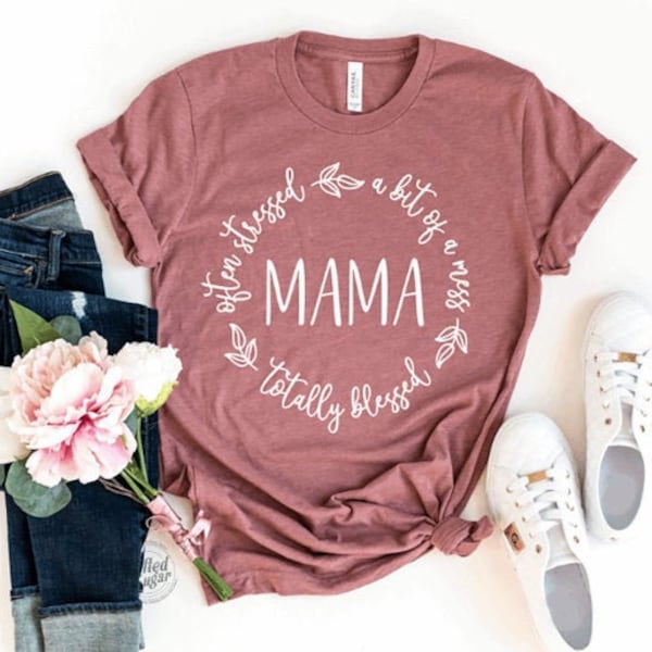 Often Stressed a Bit of a Mess but Totally Blessed Mama Svg - Etsy