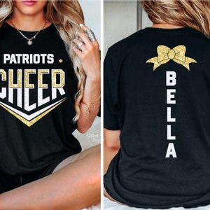 Glitter Cheer Shirt,Cheer Shirt,Cheerleader Shirt,Custom Name,Cheerleader Gift,Cheer Squad Shirts,Cheer Tees,Cheer Shirt, Cheer Spirit