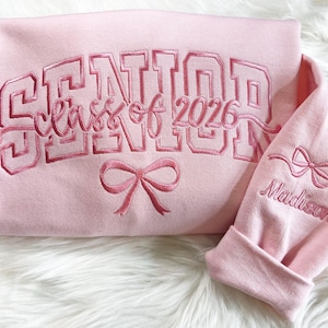 Embroidered Senior Sweatshirt,Senior Sweatshirt,Senior Gift,Senior Night, Senior Hoodie,Senior 2026