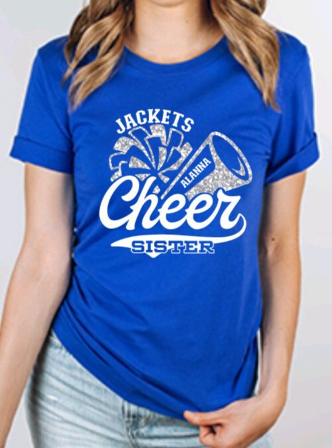 Cheer Sister Shirt,glitter Cheer Sister Shirt,cheer Sister Tee,cheer
