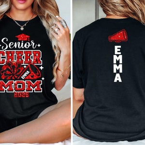 Glitter Senior Cheer Mom Shirt 2025,Glitter Senior Cheer Mom 2025 Shirt,Cheer Mom Tee,Cheer Mom,Custom Cheer Shirt,Custom Name