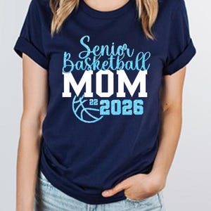 Senior Basketball Mom 2026 Shirt, Class of 2026,Glitter Senior Basketball Mom Shirt,Basketball Mom Tee,Basketball Shirt,Basketball Mom Gift image 4