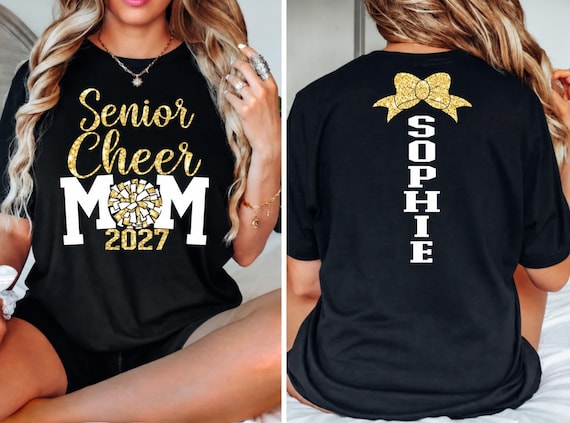 Glitter Senior Cheer Mom Shirt 2027,Glitter Senior Cheer Mom 2027 Shirt,Cheer Mom Tee,Cheer Mom,Custom Cheer Shirt,Cheer Mom