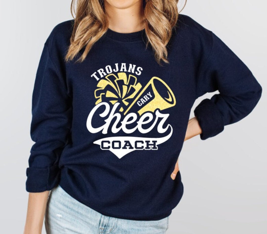Cheer Coach Sweatshirt,cheer Coach Sweatshirt,glitter Cheer Coach