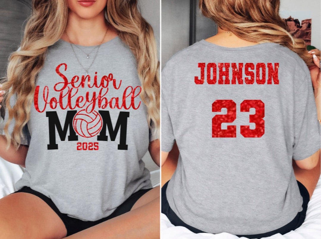 Senior Volleyball Mom 2025 T-Shirts For Sale