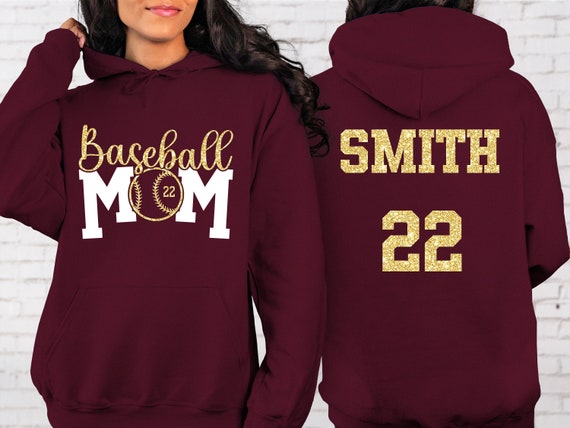 Glitter Baseball Mom Hoodie,Glitter Baseball Mom Hoodie,Baseball Mom Gear,Custom Baseball Mom Hoodie,Glitter and Non Glitter Colors