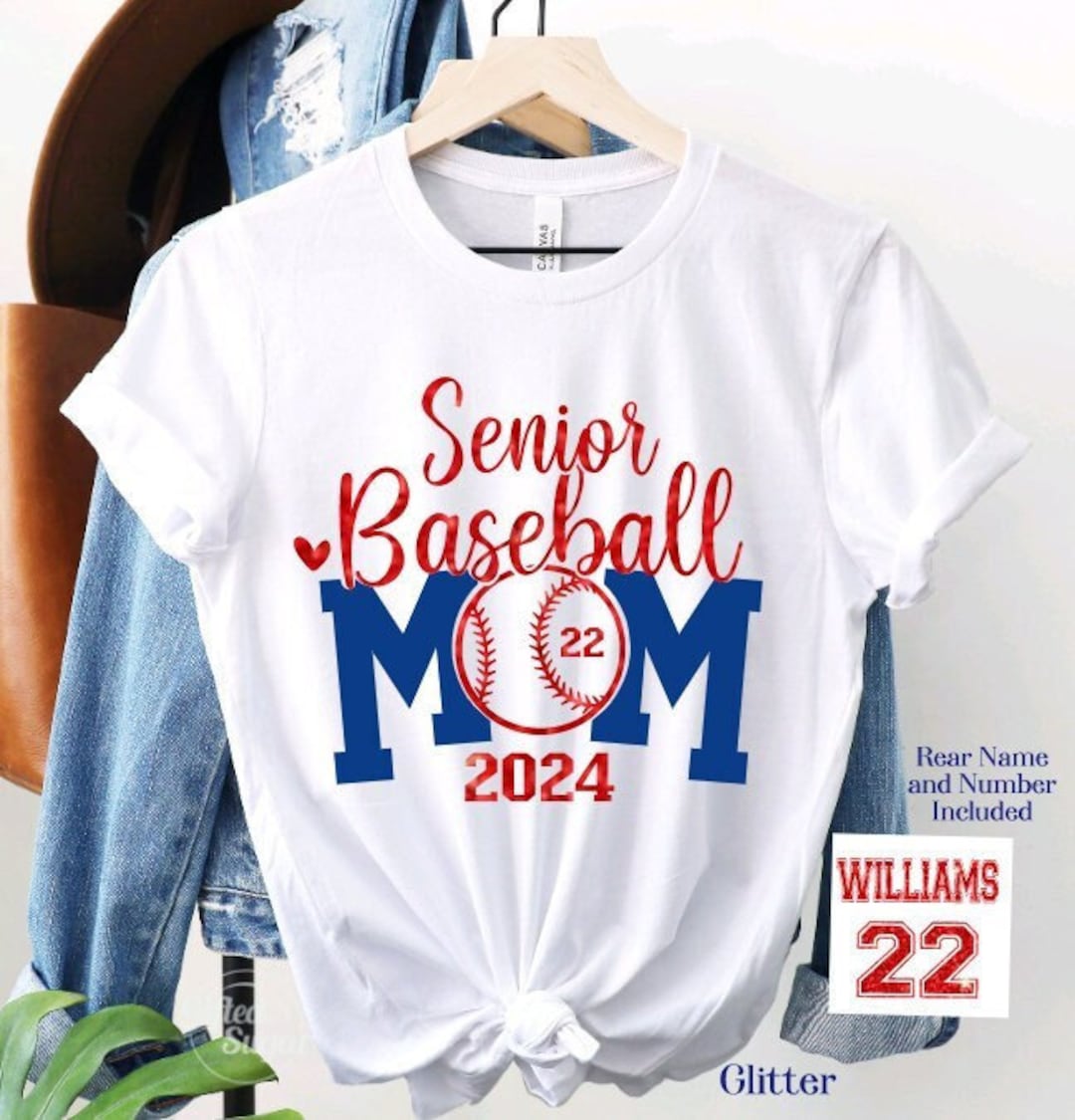 Senior Baseball Mom Shirtcustom Baseball Mom Shirt 