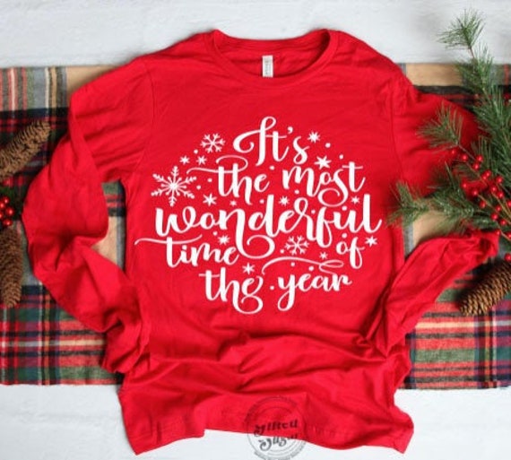 It's The Most Wonderful Time Of The Year, Christmas Shirt, Long Sleeve Tee,Long Sleeve Christmas tee, Holiday Shirt, Unisex Tee