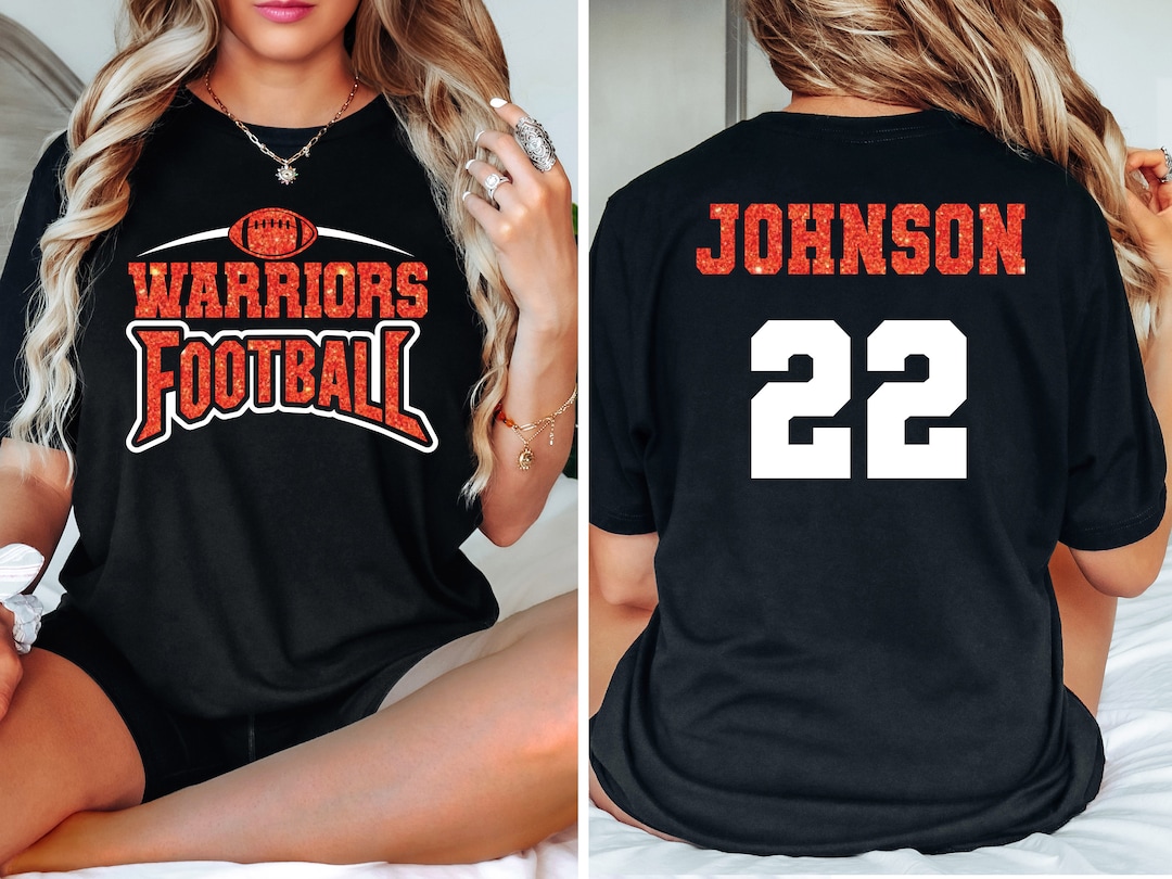 Glittery Football Striped Oversized Tee main image 0