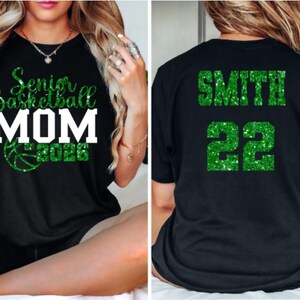 Senior Basketball Mom 2026 Shirt, Class of 2026,Glitter Senior Basketball Mom Shirt,Basketball Mom Tee,Basketball Shirt,Basketball Mom Gift image 3