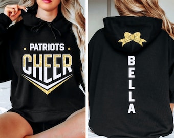 Glitter Cheer Hoodie, Cheerleader Hoodie,cheer Gear,custom Cheer
