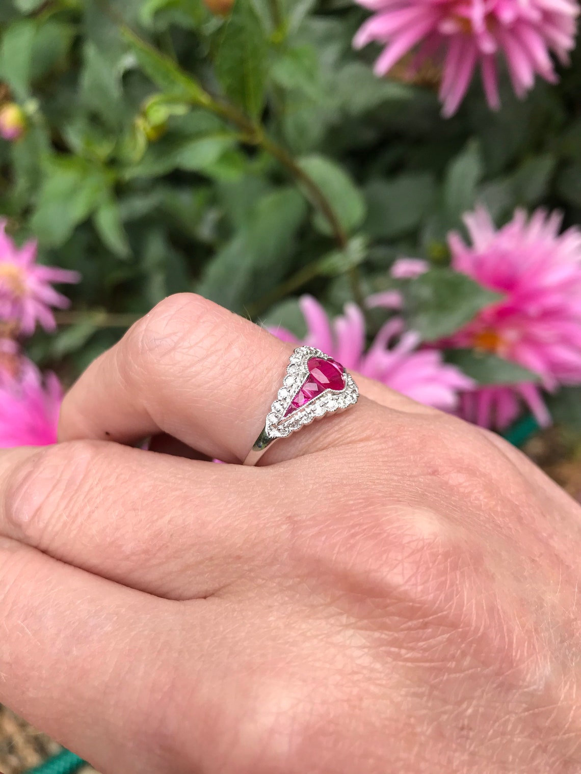 Impressive Ruby and Diamond Ring Appraisal Included Etsy