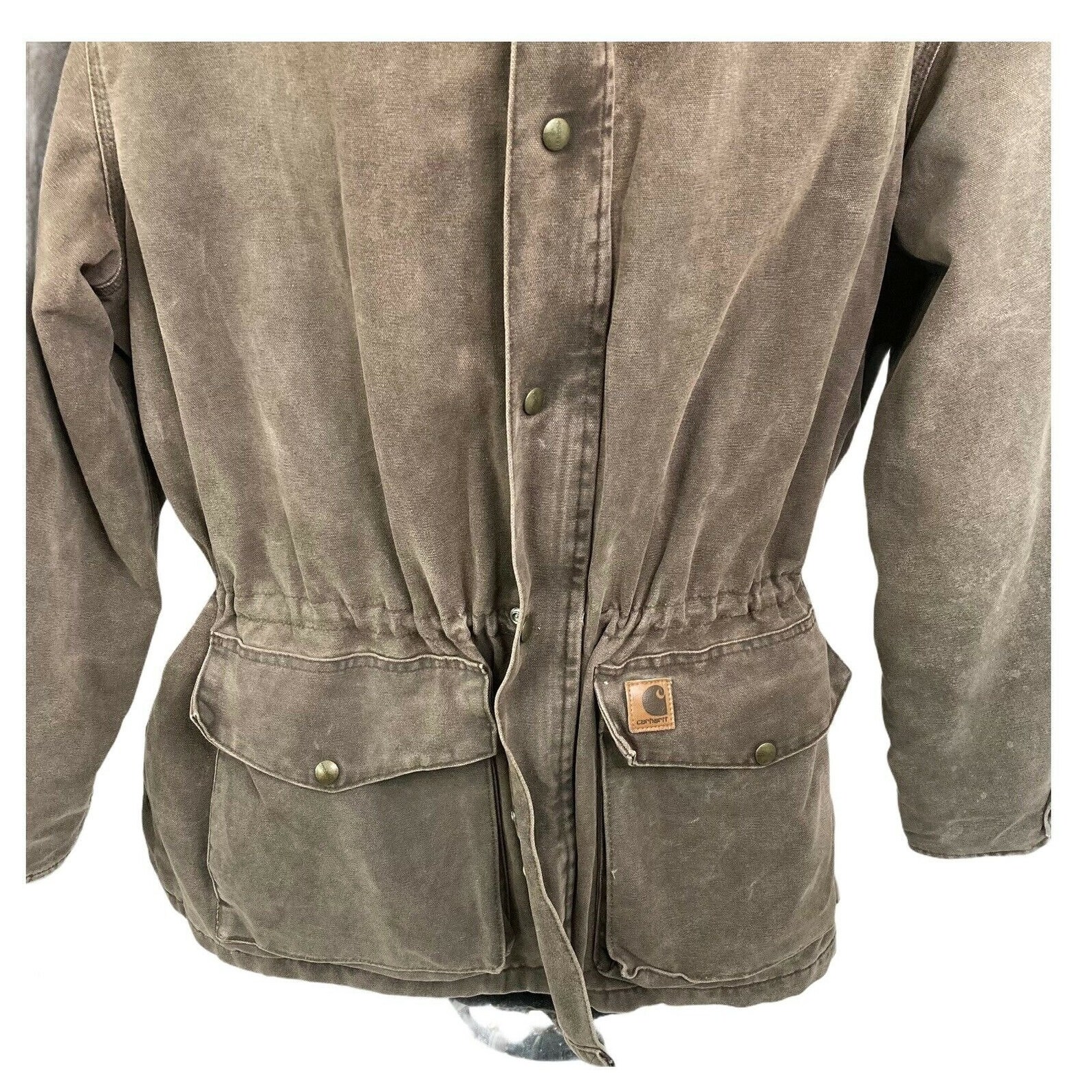 Vintage Carhartt Brown Blanket Lined Barn Ranch Jacket Size Etsy