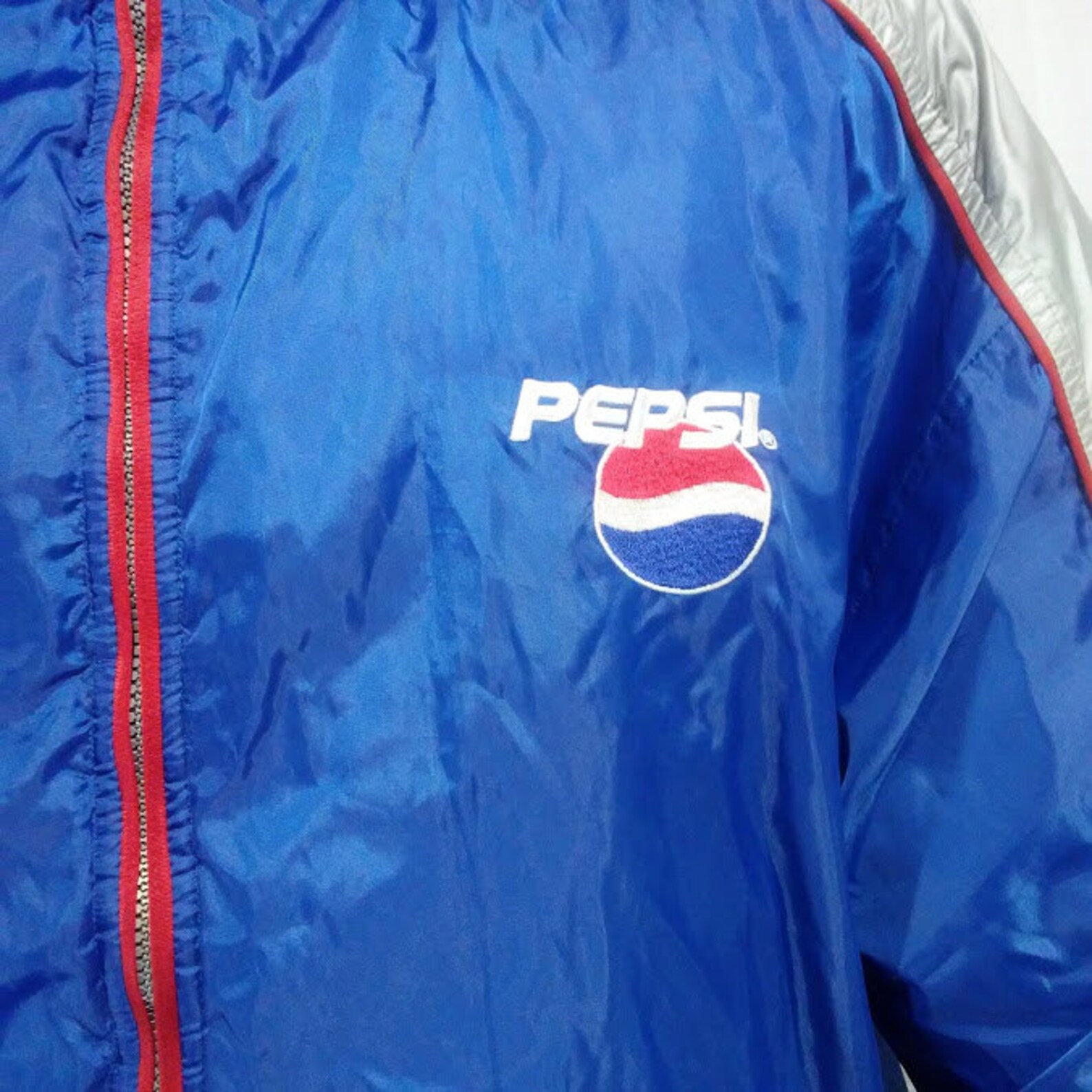 Pepsi Cola Vintage 1990s Mens Blue Red Silver Jacket Large | Etsy