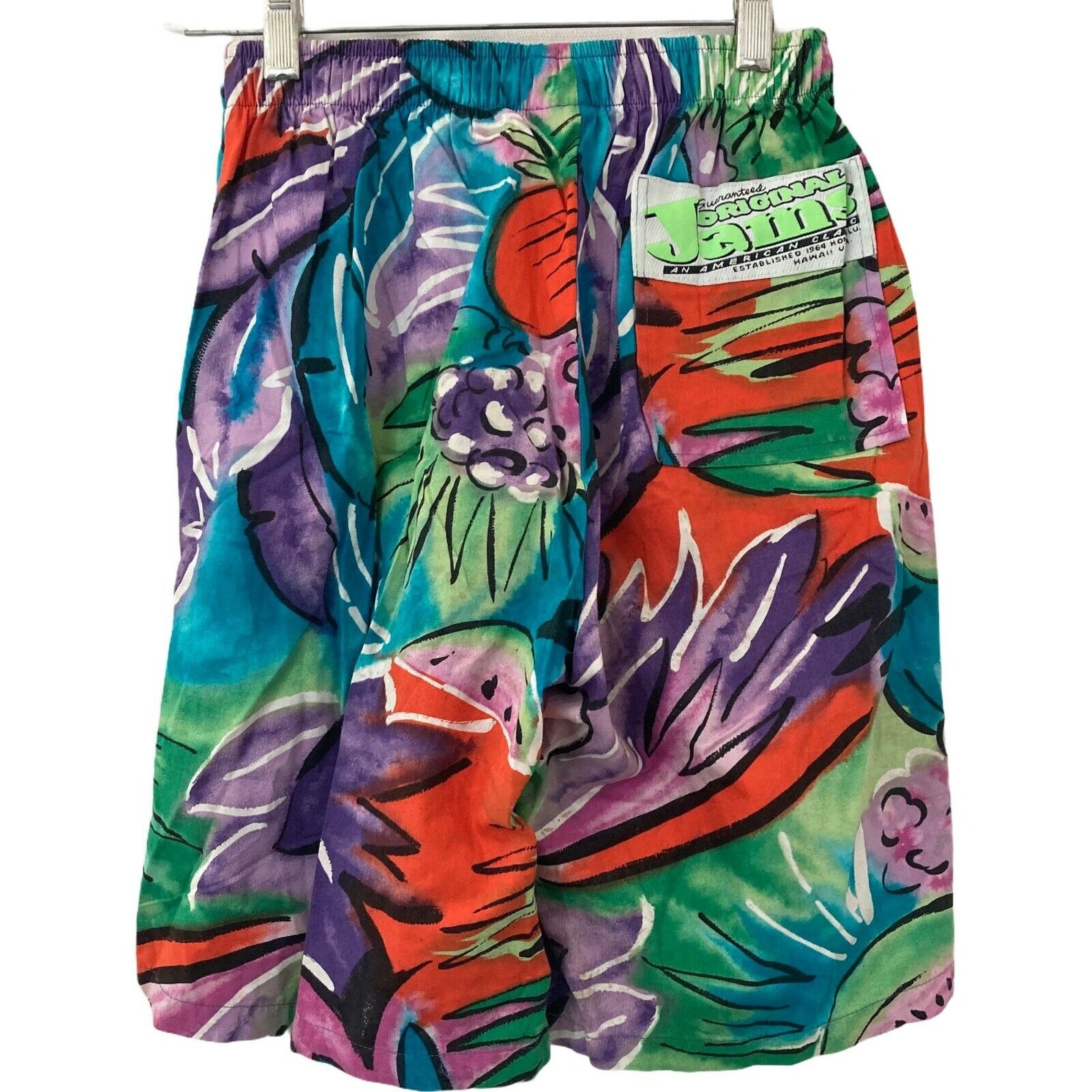 Vintage Original Jams World Hawaii Swim Trunks Multicolored Etsy