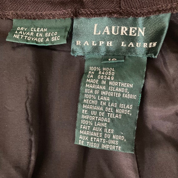 Vintage 90s Lauren Ralph Lauren Pants 100% Wool W… - image 3