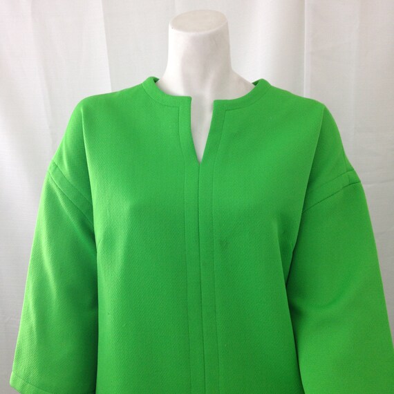 Vintage 60s Nardis of Dallas Green Double Knit Sleeve… Gem
