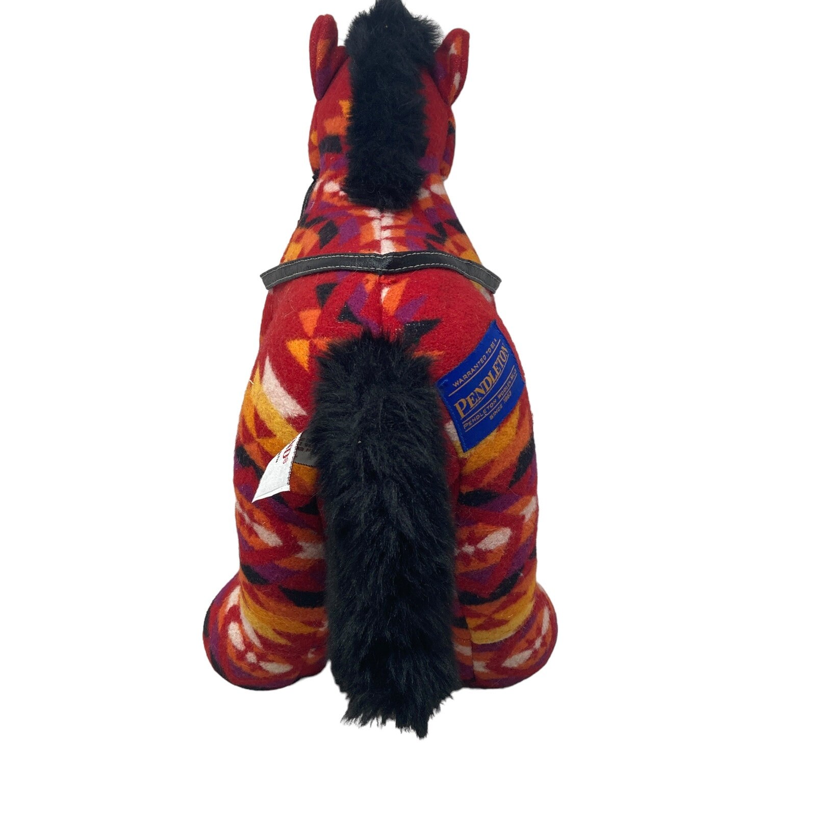 Pendleton Gund Franklin Horse Wool Cotton Stuffed Animal Plush Red