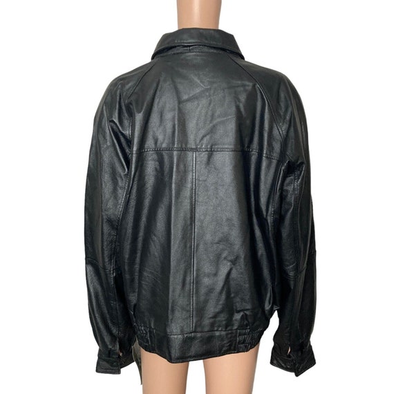 vintage burks bay leather jacket ramparts premier… - image 9