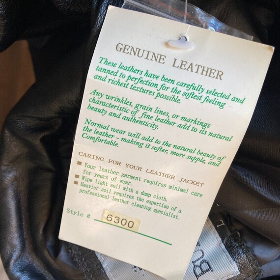 vintage burks bay leather jacket ramparts premier… - image 7