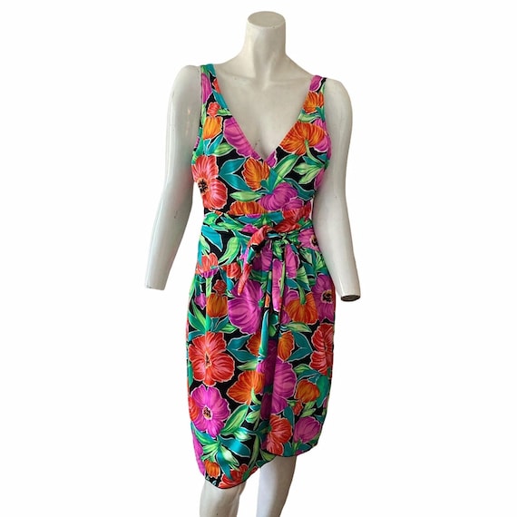 Vintage Catalina Swimsuit Floral One Piece w Saro… - image 1