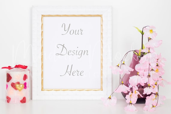 Mothers Day Mockup White And Gold Frame Mockup Frame Mothers Day Mockup White And Gold Frame Mockup Frame