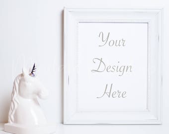 Download Free Unicorn Print Mockup, Unicorn Nursery, Kids Frame Mockup, Nursery Mockup, Artwork Digital, Empty Frame Mockup, Unicorn. PSD Template