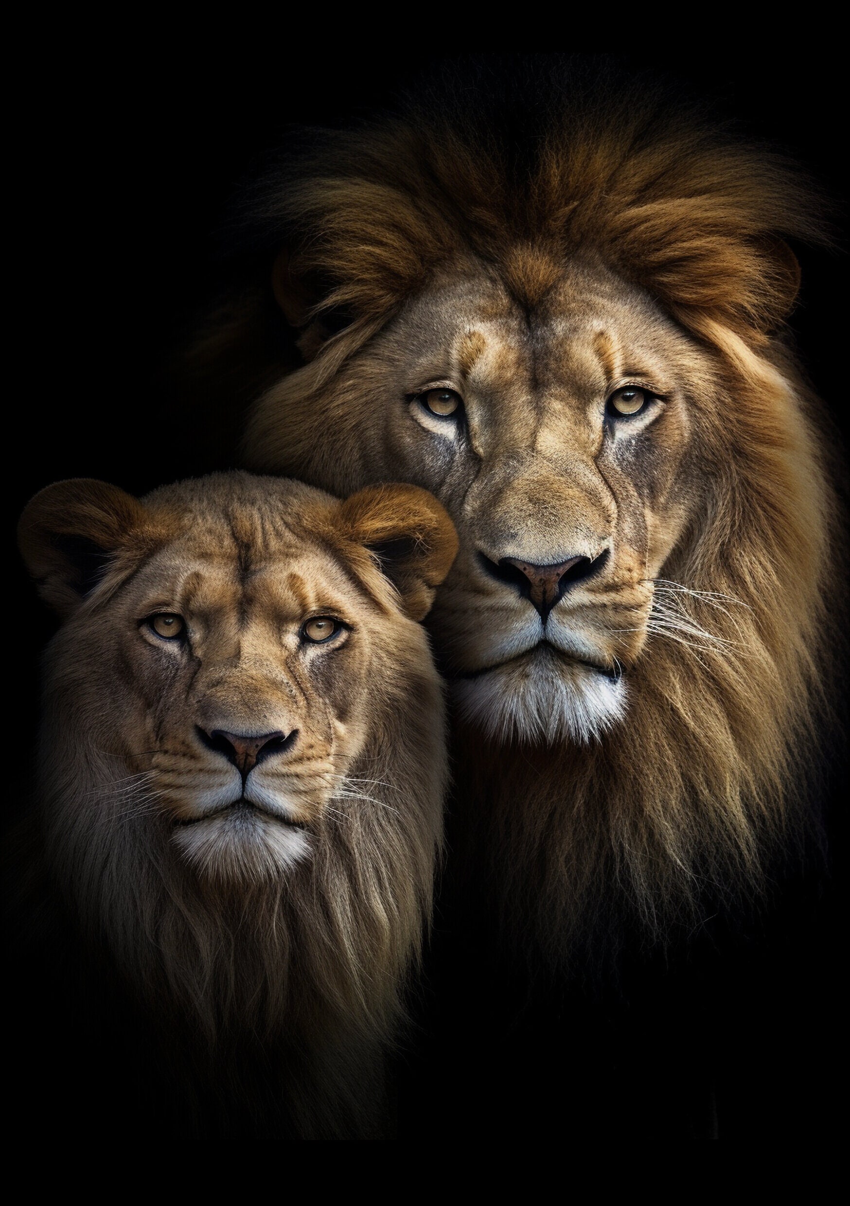 Lion and Lioness 1 Digital Print - Etsy