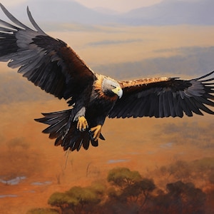 Majestic Wedge Tail eagle soaring #4 Digital Print
